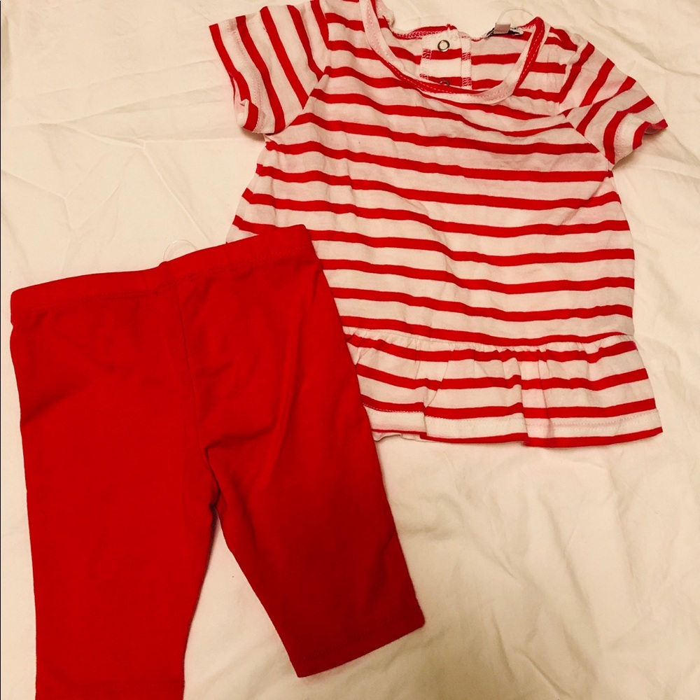 Baby capris leggings and top set